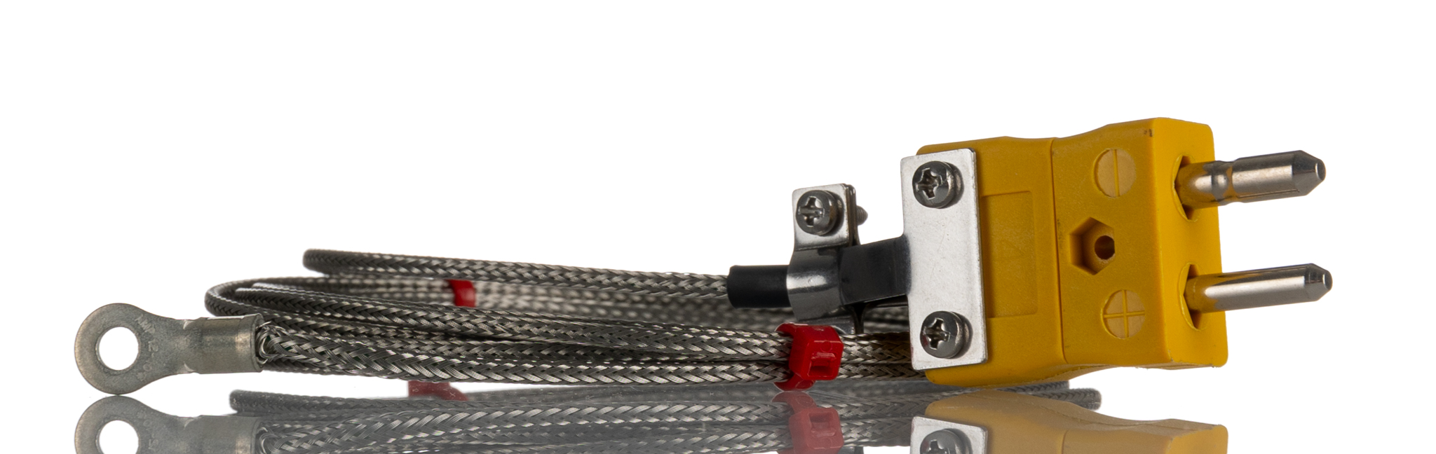 RS PRO Type K Washer Thermocouple 2m Length, 5mm Diameter → +350°C