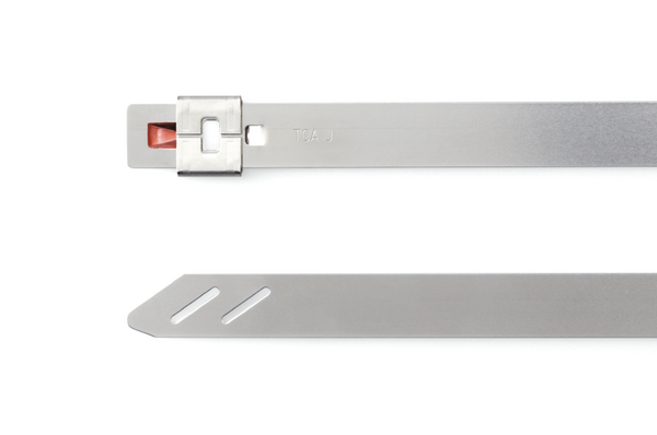 HellermannTyton Cable Ties, , 360mm x 5.9 mm, Metallic 304 Stainless Steel, Pk-100
