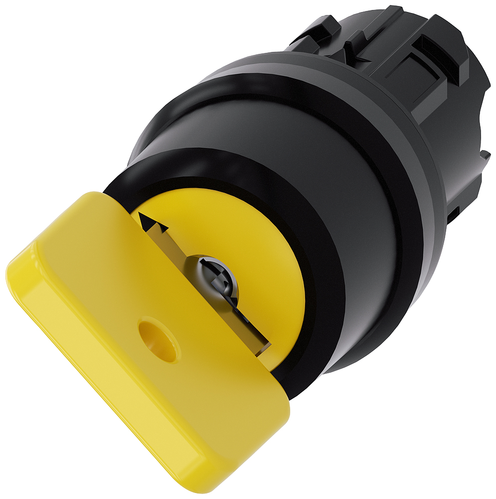 Siemens SIRIUS ACT 3SU10 2-position Key Switch Head, Latching, 22mm Cutout