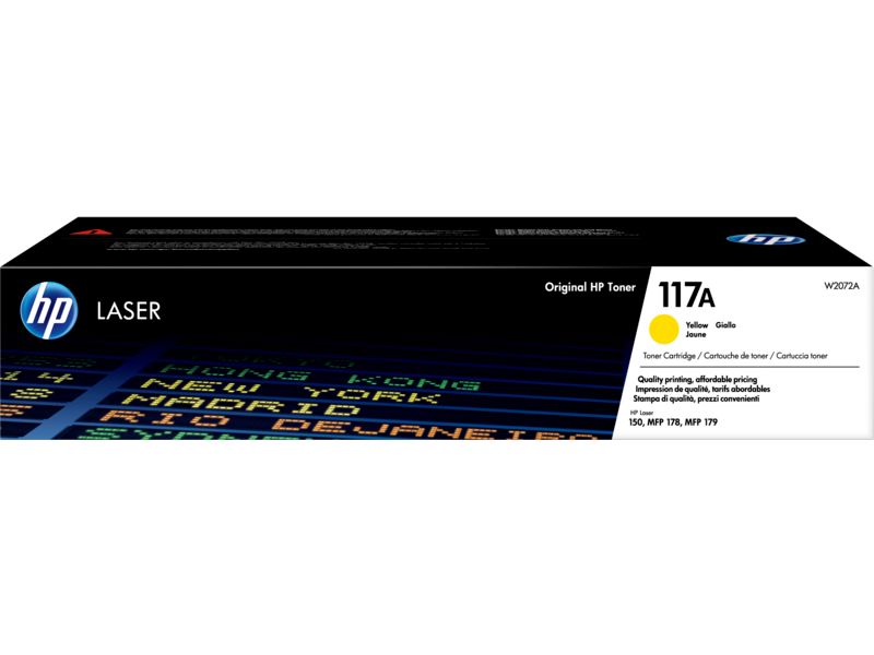 Hewlett Packard W2072A Yellow Toner Cartridge,  HP Compatible