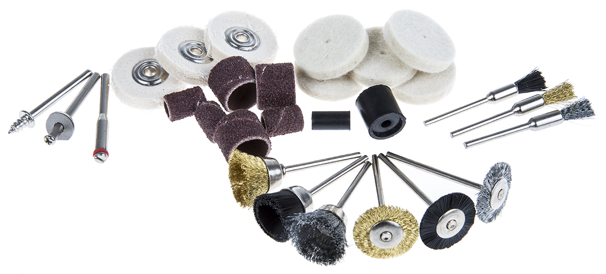 RS PRO 30-Piece Cleaning and Polishing Set for use with Dremel Tools