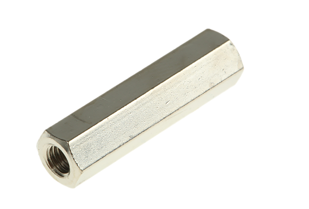 Essentra Standoff, M3 x M3 Thread, 20mm Body, Brass, Female/Female
