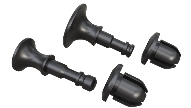 RS PRO Nylon Rivet Set Rivet, 4.8mm