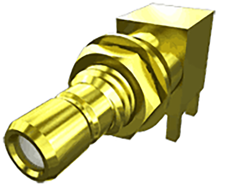 Samtec SMB5 Series, Jack PCB Mount SMB Connector, 50Ω, Through Hole Termination, Right Angle Body