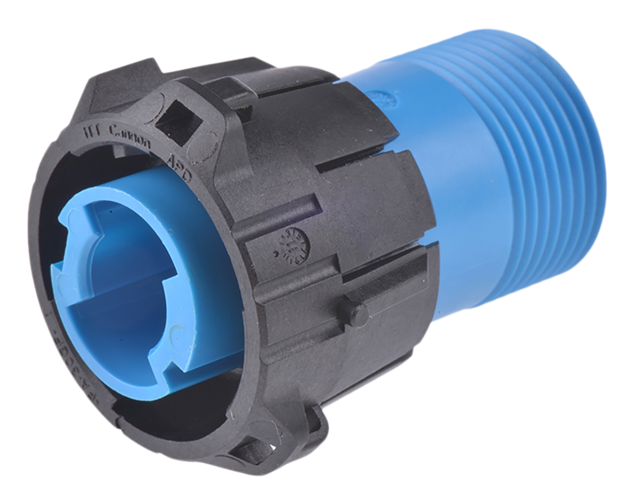 ITT Cannon, APD 1 Pole Din Plug, DIN 72585, 48 V dc IP67, Male, Cable Mount