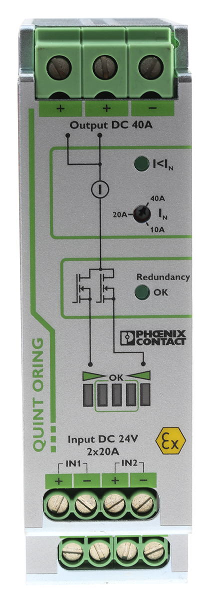 Phoenix Contact Redundancy module, for use with DIN Rail Unit