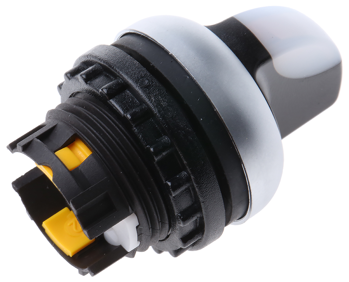 Eaton RMQ Titan Series 3 Position Selector Switch Head, 22mm Cutout, White Handle