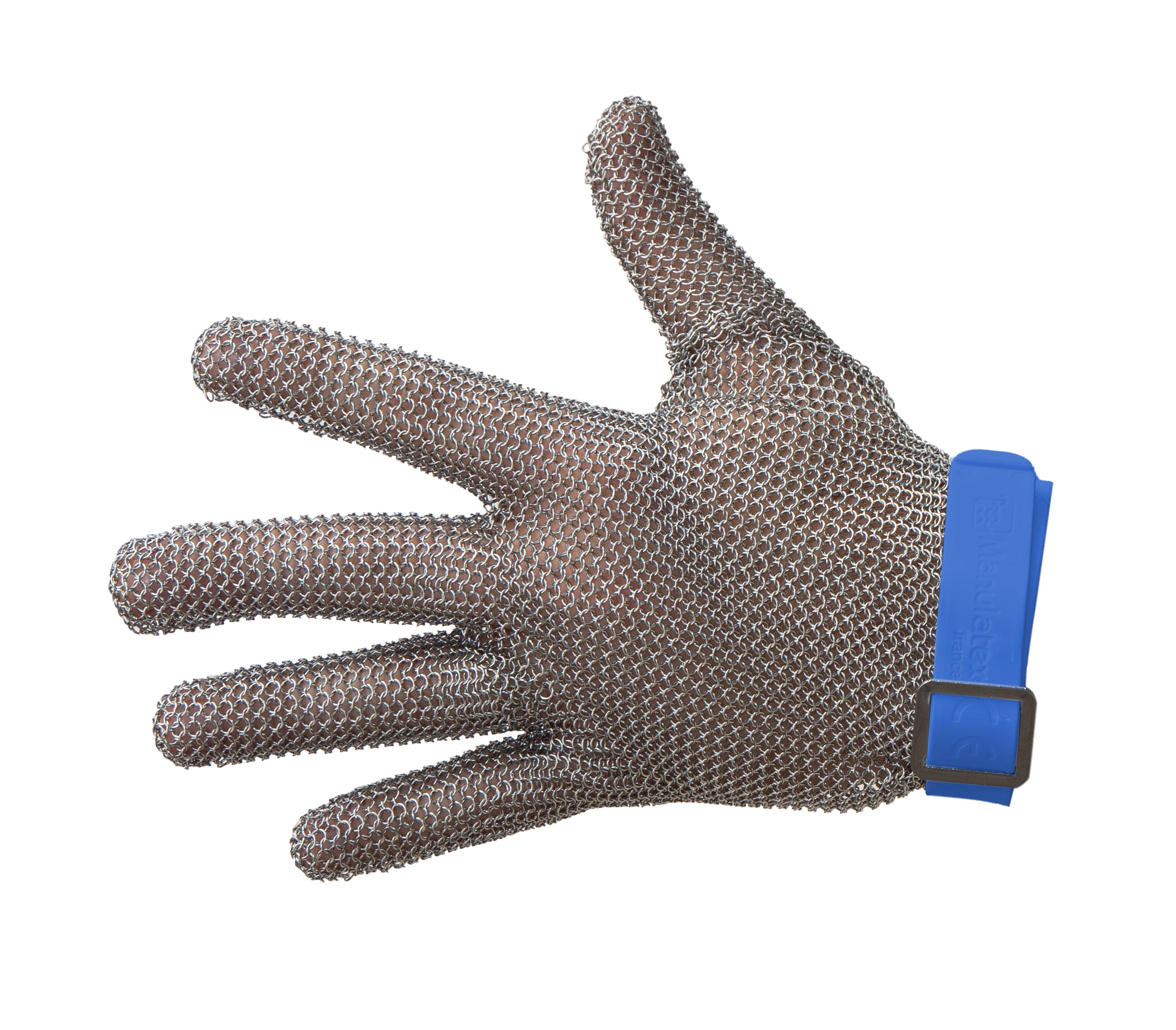 Manulatex GCM Blue Stainless Steel Puncture & Tear Resistant Gloves, Size L