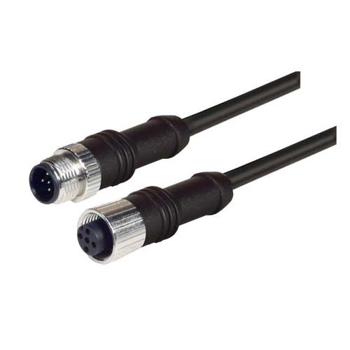L-Com Male 5 way Plug to Female 5 way M12 Cable