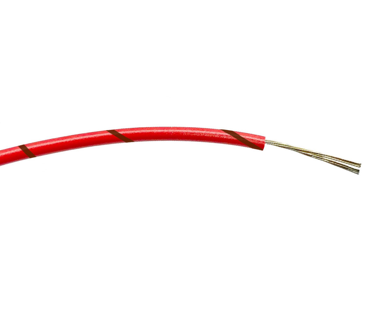 RS PRO Brown/Red 0.5mm² Hook Up Wire, 20 AWG, 16/0.2 mm, 100m, PVC Insulation