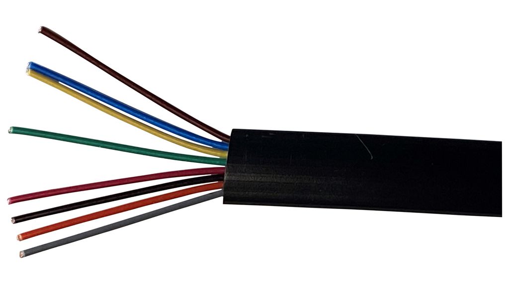 MP Telecom PVC 8 x0.16mm² BLK 100M