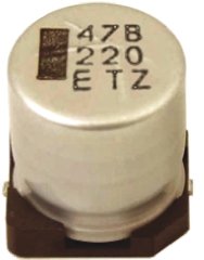 Rubycon 220μF Aluminium Electrolytic Capacitor 10V dc, Surface Mount - 10TZV220M6.3X8