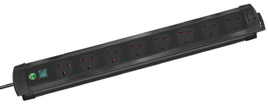 brennenstuhl 3m 8 Socket Type G - British Extension Lead, 230 V, IP20