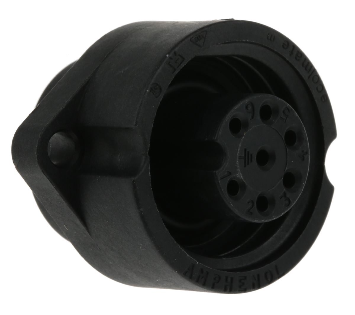 Amphenol Industrial Circular Connector, 6 Contacts, Panel, Standard Connector, Socket, Female, IP67, Ecomate M Series