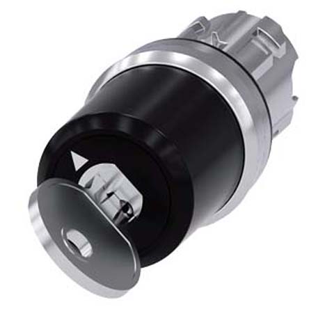 Siemens SIRIUS ACT 3SU10 2-position Key Switch Head, Momentary, 22mm Cutout