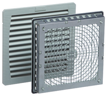 Pfannenberg PF 43.000 Series Filter Fan, 115 V ac, AC Operation, 256m³/h Filtered, 380.8m³/h Unimpeded, IP54, 252 x