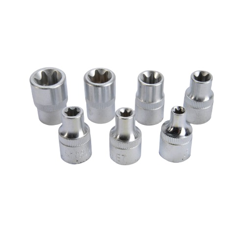SAM 7-Piece 6 → 16 mm Standard Socket Set, e-Torx