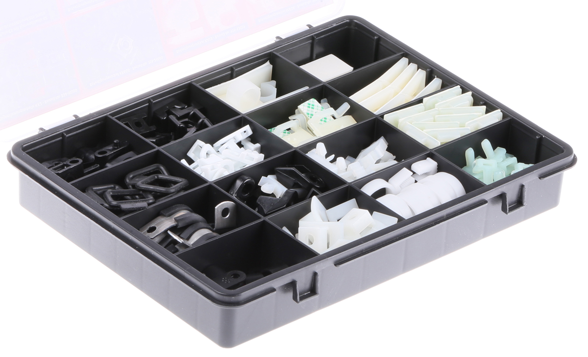 HellermannTyton Black Set of fixations