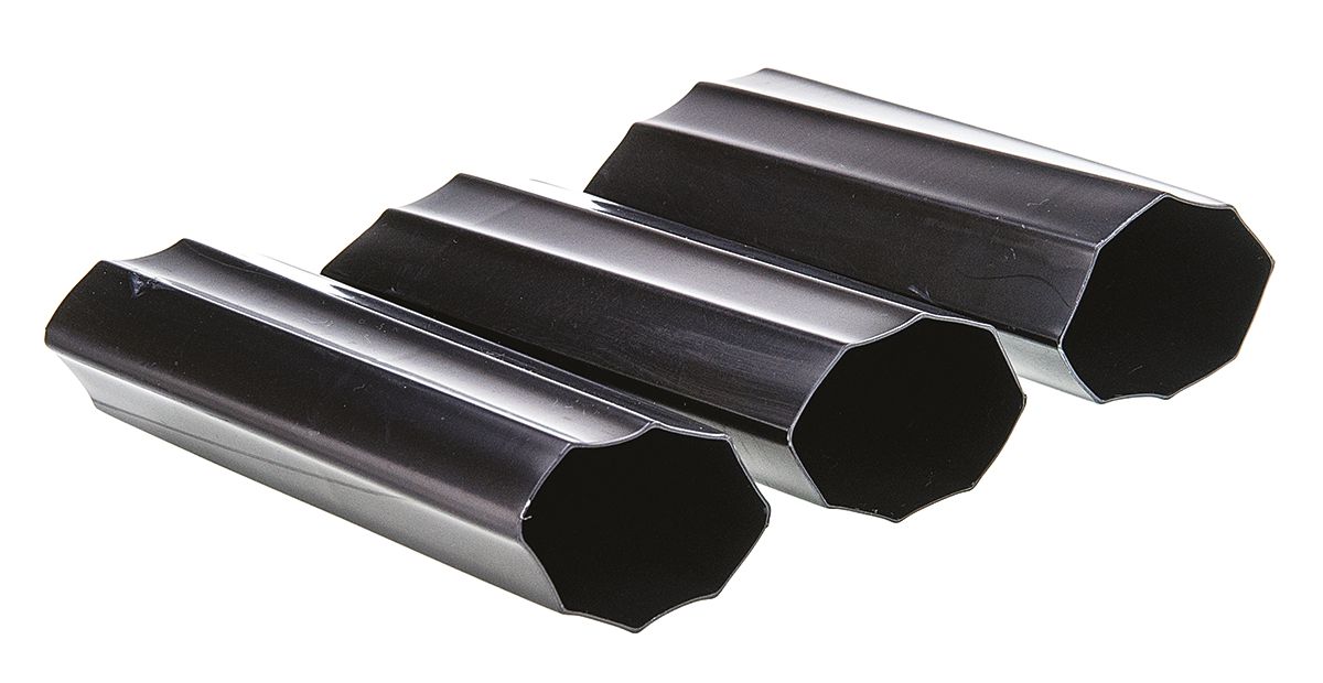 Alpha Wire Adhesive Lined Heat Shrink Tubing, Black 50.8mm Sleeve Dia. x 152mm Length 6:1 Ratio, FIT Shrink Tubing