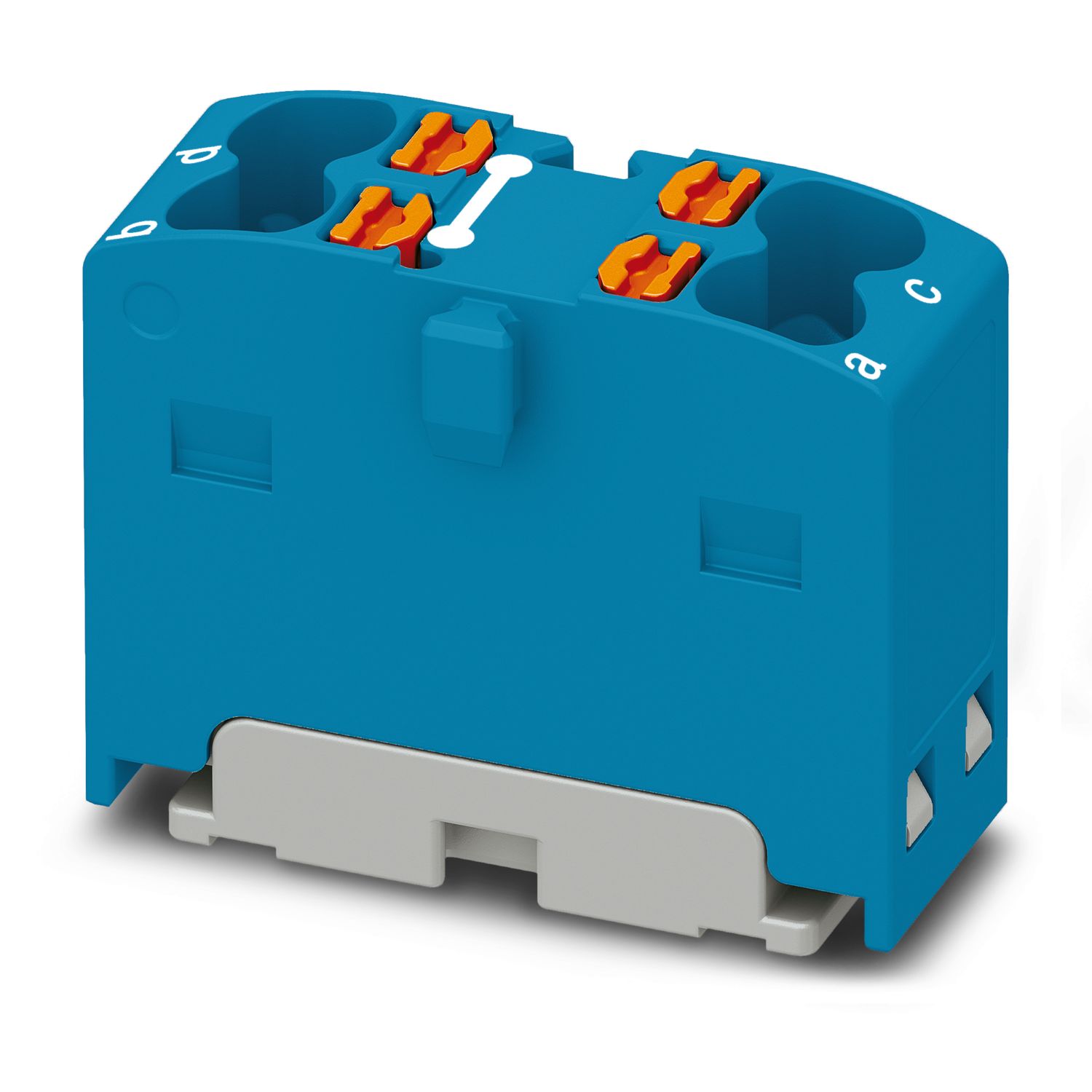 Phoenix Contact Distribution Block, 4 Way, 2.5mm², 17.5A, 450 V, Blue