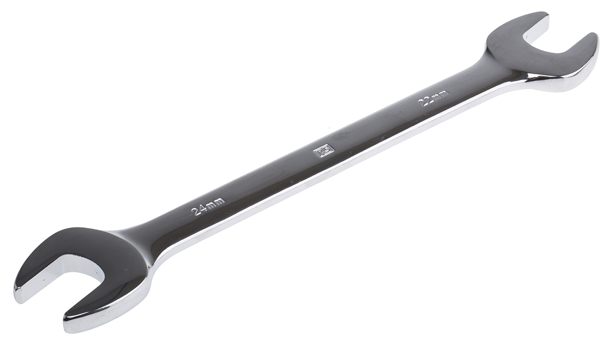 RS PRO Double Ended Open Spanner, 22mm, Metric, Double Ended
