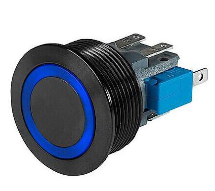 Schurter MSM illuminated Series Illuminated Push Button Switch, Momentary, Panel Mount, SPDT, Red LED, 30V dc, IP40