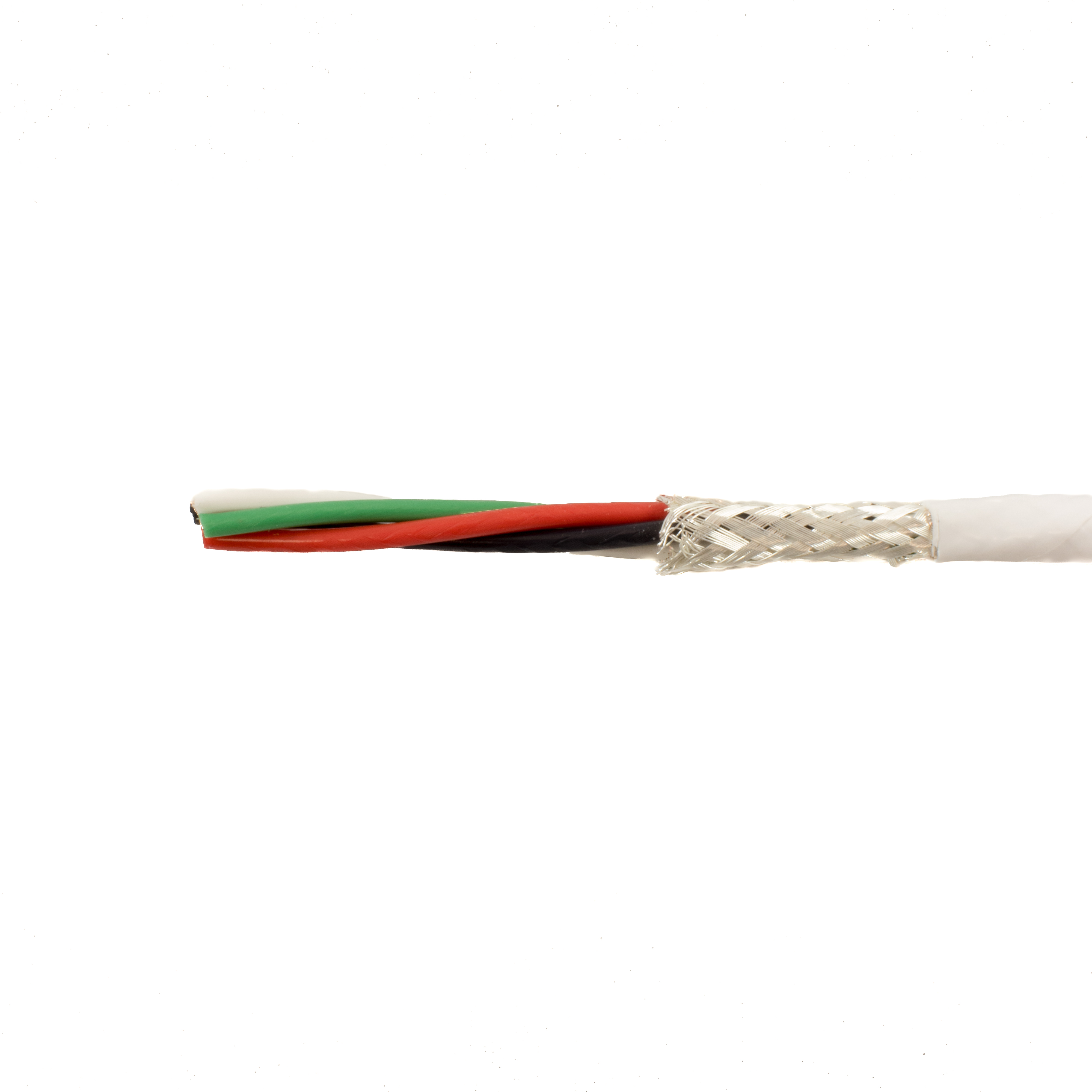Alpha Wire Alpha Essentials Communication & Control Control Cable, 6 Cores, 0.35 mm² 22 AWG, Screened, 100 ft, White