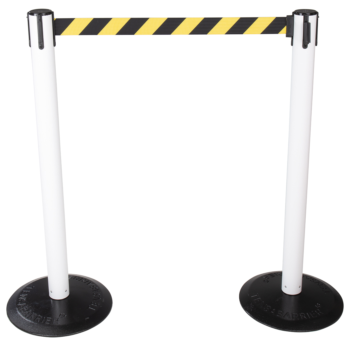 Tensator Black & Yellow Plastic Retractable Barrier, 2.3m, Yellow/Black Tape