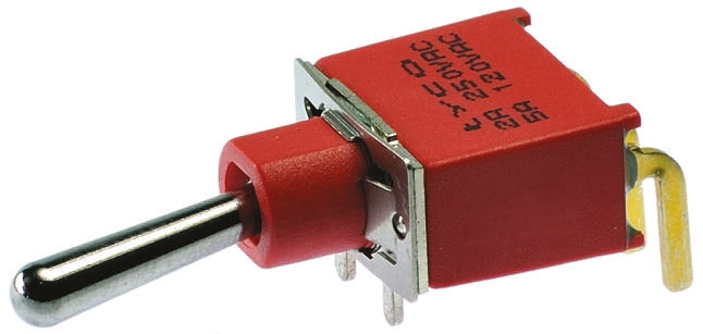 TE Connectivity Toggle Switch, PCB Mount, On-On, SPDT, Through Hole Terminal