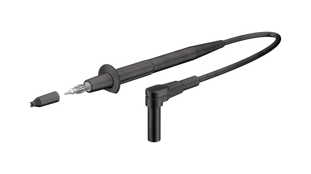 Staubli Test lead, 20A, 1kV, Black, 150cm Lead Length