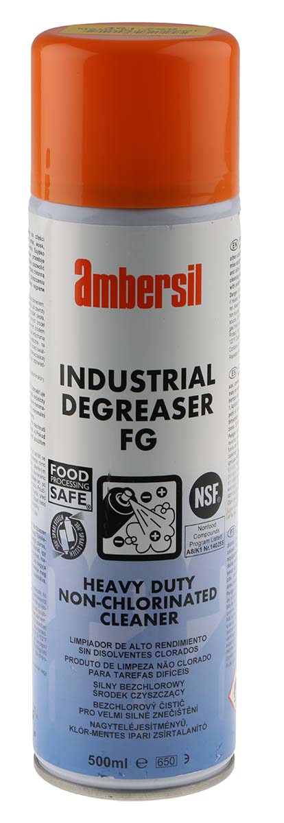 Ambersil Industrial Degreaser FG Fast Drying Solvent Degreaser 500 ml Aerosol