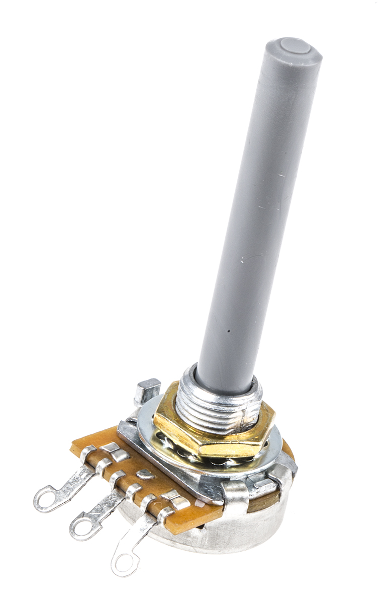 TE Connectivity 23 47kΩ Rotary Potentiometer 1-Gang Panel Mount, 1624161-2