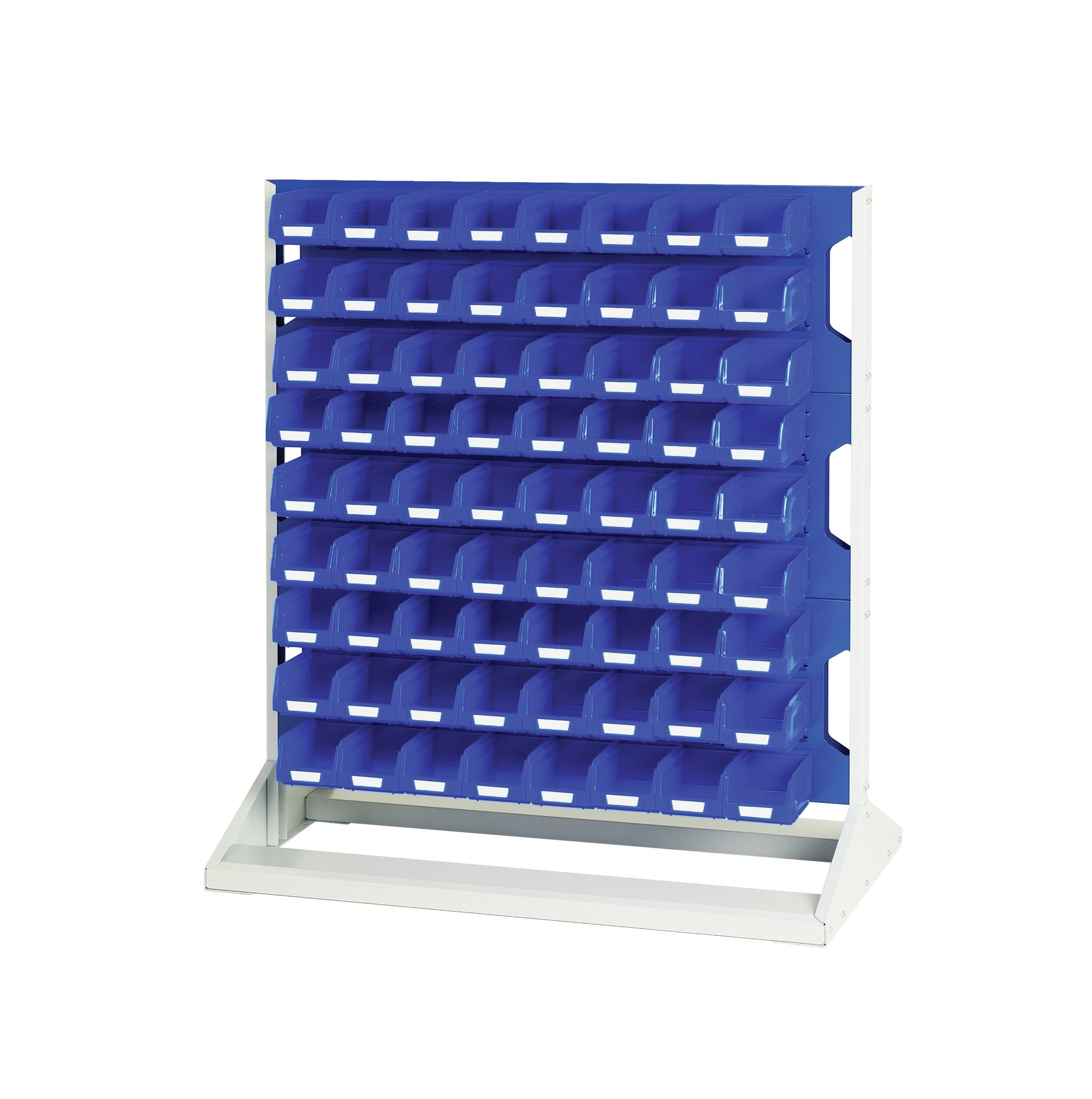 Bott Steel Louvre Panel Storage Unit, 550mm x 1000mm x 1125mm, Blue