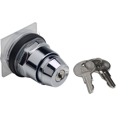Schneider Electric Harmony 9001K 3-position Key Switch Head, Maintained, 30mm Cutout