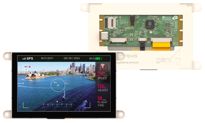4D Systems gen4-RP2350-50CT TFT TFT LCD Display / Touch Screen, 3.5in WVGA, 800 x 480pixels