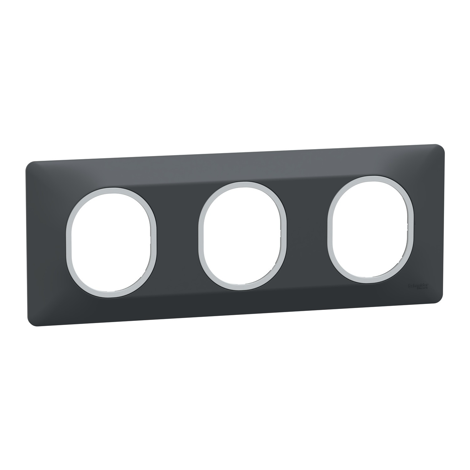 Schneider Electric Anthracite 3 Gang Light Switch Cover