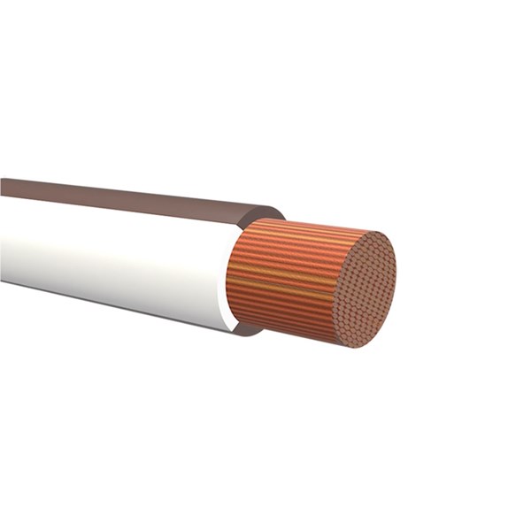 NEMIQ 50992 Series Brown/White 0.75 mm² Hook Up Wire, 1, 21m, PVC Insulation, 50992-21-100