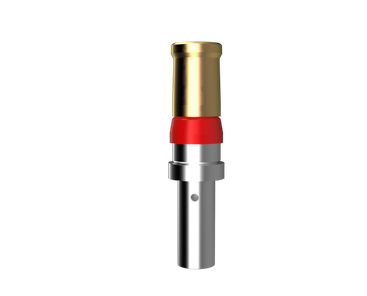 Amphenol ICC, DW Series, Male Solder D-Sub Connector Power Contact, Gold over Nickel Power, 14 AWG
