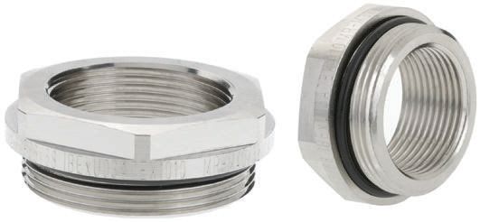 Lapp Cable Gland Adaptor, M40 Exterior Thread, M32 Interior Thread, Nickel Plated Brass, SKINDICHT Series