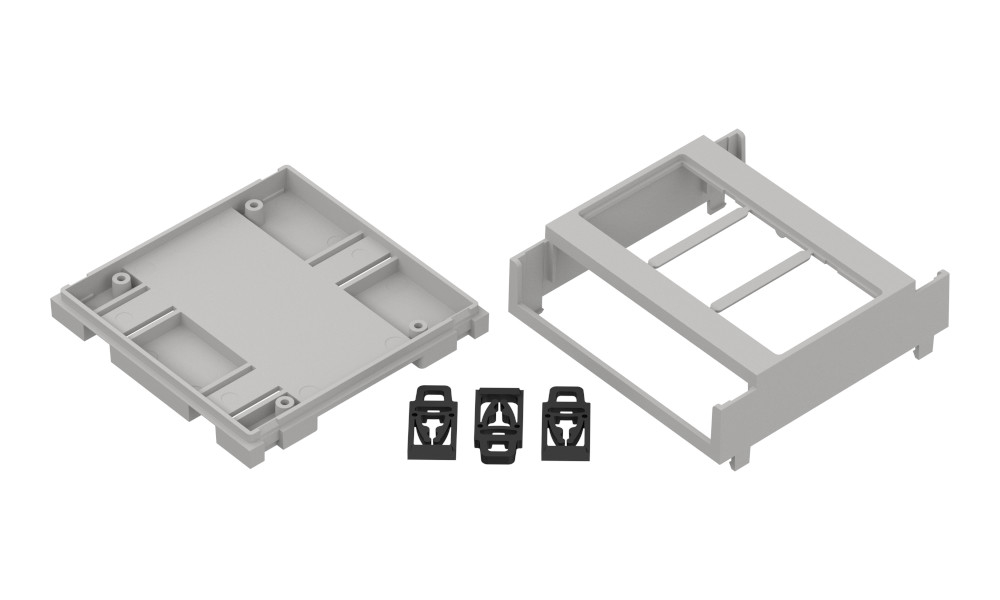 RS PRO DIN Rail Enclosure Enclosure Type, 89.4 x 89.9 x 33.3mm, ABS DIN Rail Enclosure