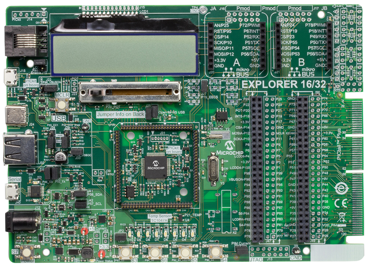 Microchip Explorer 16/32 Development Board DM240001-2