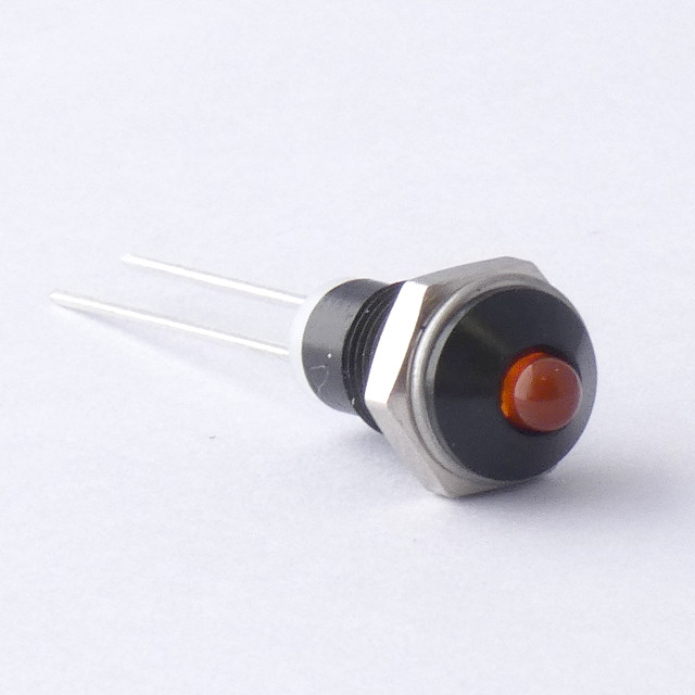 CML Innovative Technologies 1902X Series Orange Panel Mount Indicator, 2V, 6mm Mounting Hole Size, Lead Wires