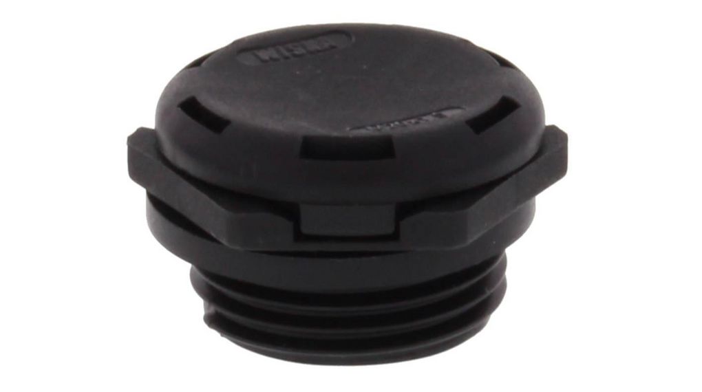 WISKA Vent Plug, M20, 20mm Hole Diameter, Polyamide 6, 20mm Diameter, Threaded