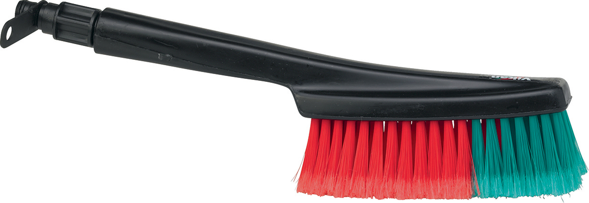 Vikan Soft Bristle Black Scrubbing Brush, 50mm bristle length, Polyester bristle material