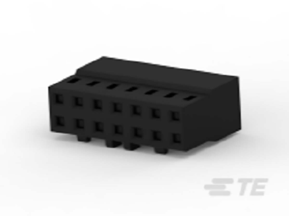 TE Connectivity, AMPMODU Female PCB Connector Housing, 2mm Pitch, 16 Way, 2 Row
