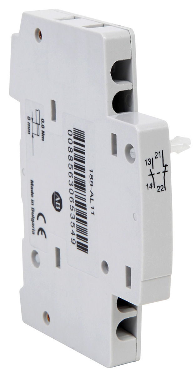 Allen Bradley 24 V dc, 60 V dc, 110 V dc, 220 V dc, 230V ac Auxiliary Contact Circuit Trip for use with 1492-D DC