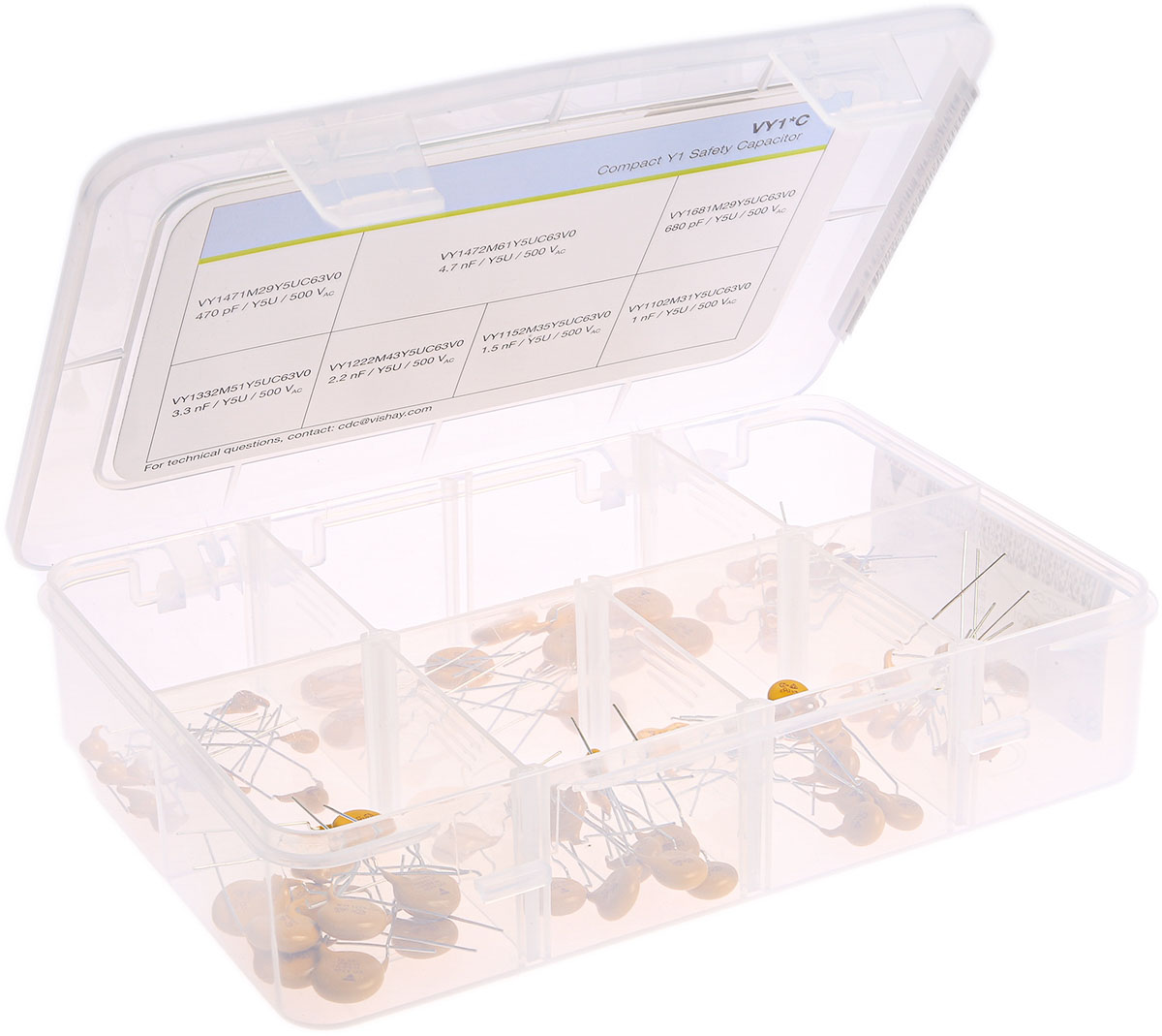Vishay, Through Hole Ceramic Capacitor Kit 70 pieces