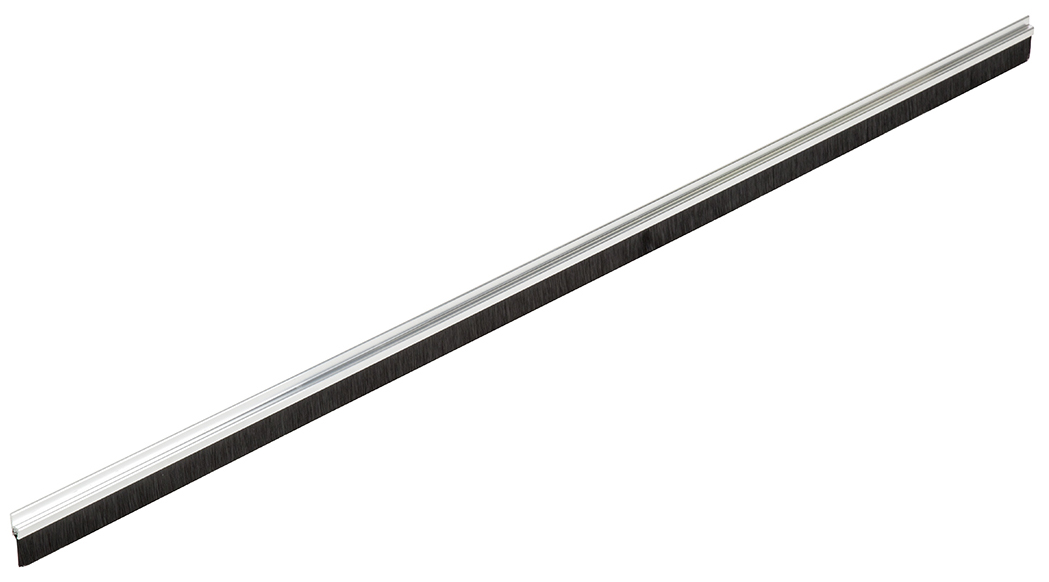 RS PRO Black Aluminium, Nylon Brush Strip, 25mm