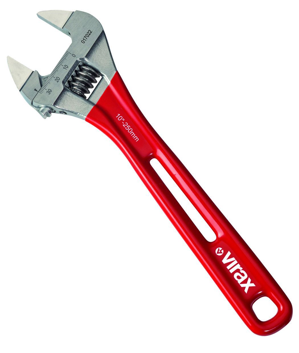 Virax Adjustable Spanner, 207 mm Overall, 30mm Jaw Capacity, Anti-Slip Handle