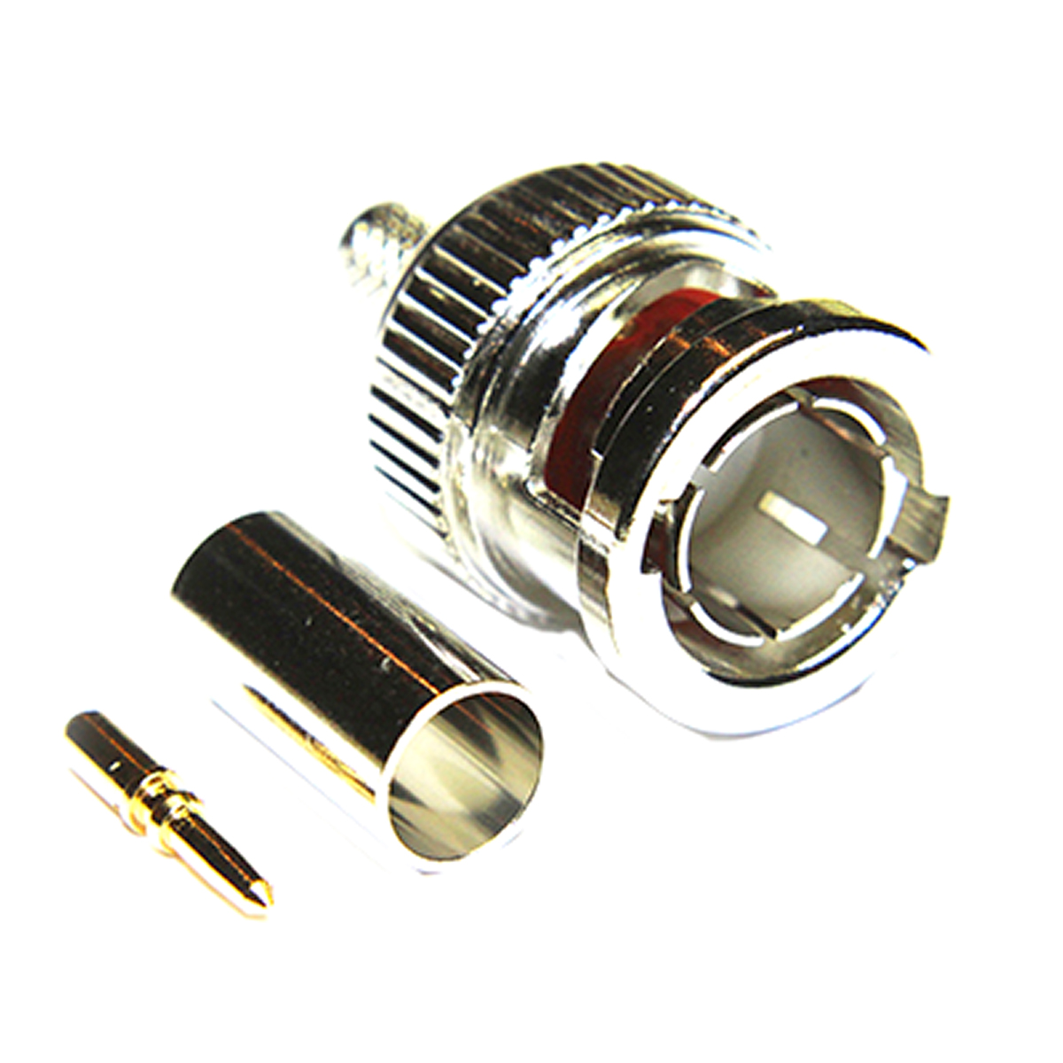 COAX Connectors, Plug Cable Mount BNC Connector, 75Ω, Crimp Termination, Straight Body